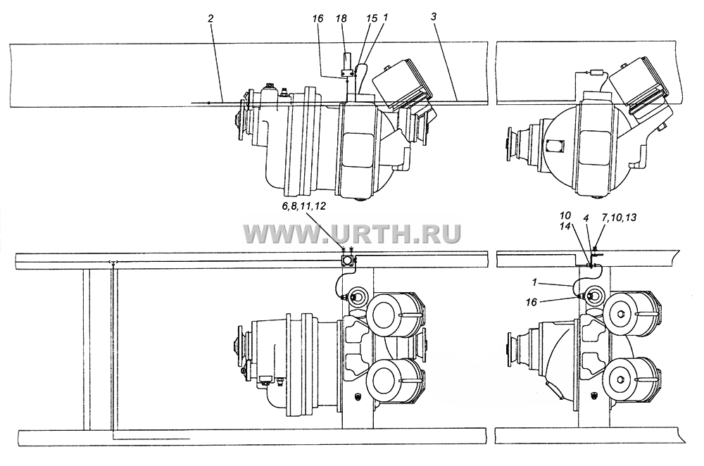 6520-2411120-10 Привод блокировки межколесных дифференциалов